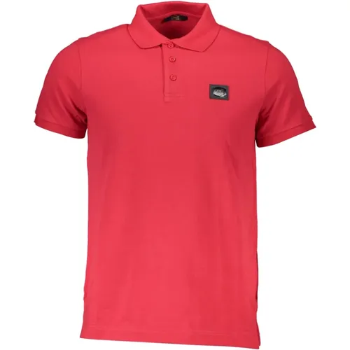 Kurzarm Polo Shirt Rot , Herren, Größe: L - Cavalli Class - Modalova