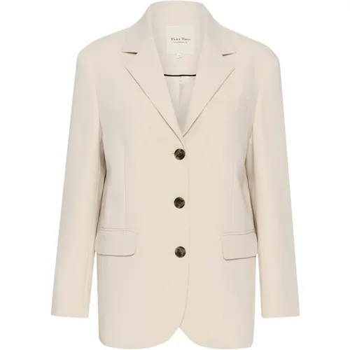 Smart Oversize Jacket with Classic Collar , female, Sizes: M, XL, S, L, 2XL - Part Two - Modalova