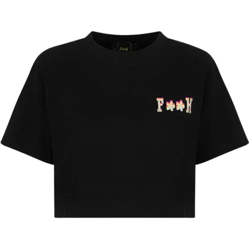 T-Shirt Crop MIT Druck F**k - F**k - Modalova