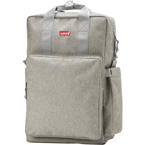 Levi's , Grey Standard Backpack with Expandable Pocket , unisex, Sizes: ONE SIZE - Levis - Modalova