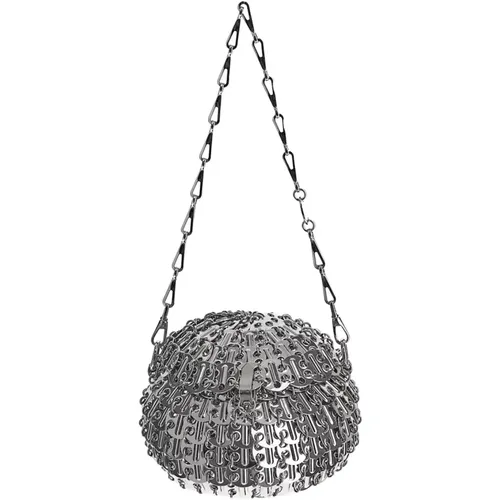 Silberne Ballförmige Tasche - Paco Rabanne - Modalova