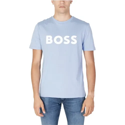 Classic Cotton Men`s T-Shirt , male, Sizes: M - Boss - Modalova
