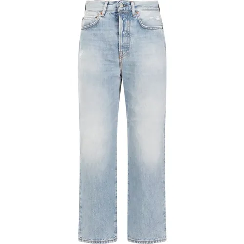 Light Distressed Denim Jeans , female, Sizes: W27 L30 - Acne Studios - Modalova