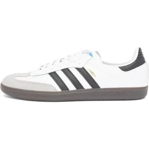 Samba OG Weiß, Core Black Granite , Herren, Größe: 35 1/2 EU - Adidas - Modalova