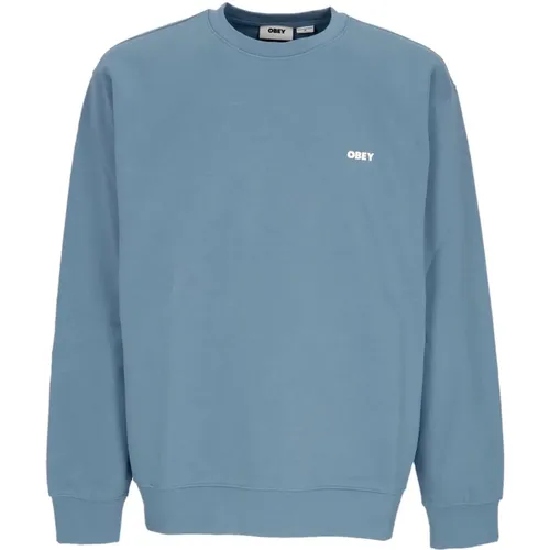 Kühler Box Fit Crewneck Sweatshirt , Herren, Größe: L - Obey - Modalova