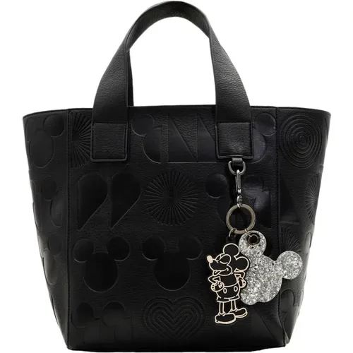 Zip Fastening Handbag with Shoulder Strap , female, Sizes: ONE SIZE - Desigual - Modalova