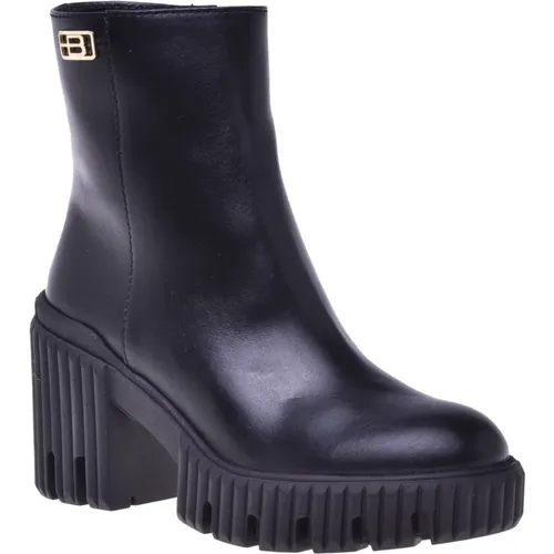 Ankle boots in leather , Damen, Größe: 37 1/2 EU - Baldinini - Modalova