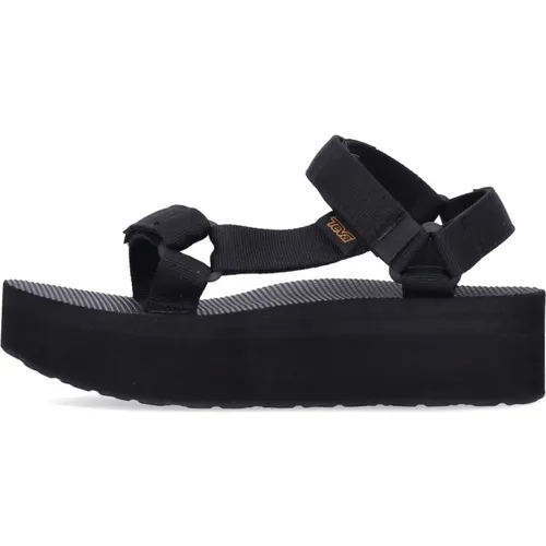 Schwarze Plateau-Sandale Damen Vegan - Teva - Modalova