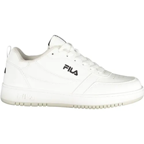 Sportliche weiße Schnürschuhe mit Stickerei , Damen, Größe: 38 EU - Fila - Modalova