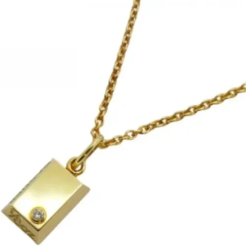 Pre-owned Gold necklaces , female, Sizes: ONE SIZE - Cartier Vintage - Modalova