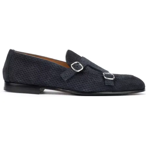 Double Buckle Woven Moccasins , male, Sizes: 11 UK - Doucal's - Modalova