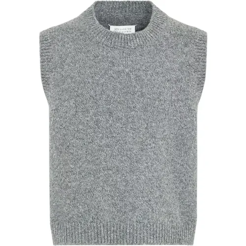 Grey Sleeveless Knitwear Jacket , male, Sizes: M, L, S - Maison Margiela - Modalova