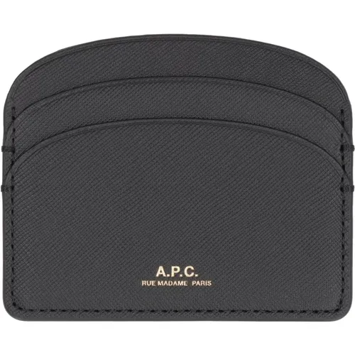 Leather Card Holder , female, Sizes: ONE SIZE - A.p.c. - Modalova