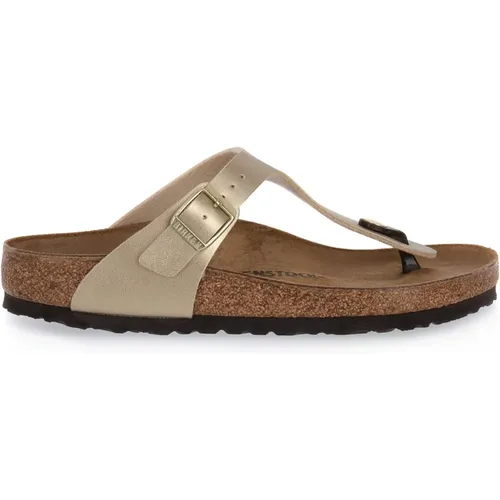 Gizeh Gold Sandals , male, Sizes: 4 UK - Birkenstock - Modalova