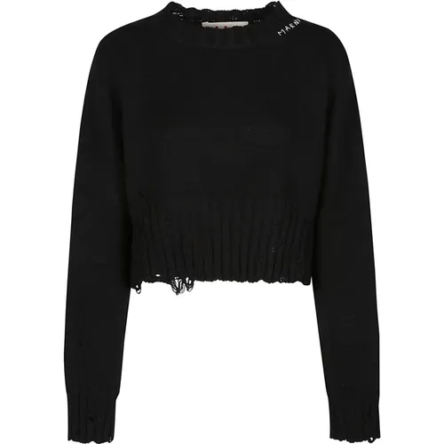 Cozy and Stylish Round Neck Sweater , female, Sizes: S - Marni - Modalova