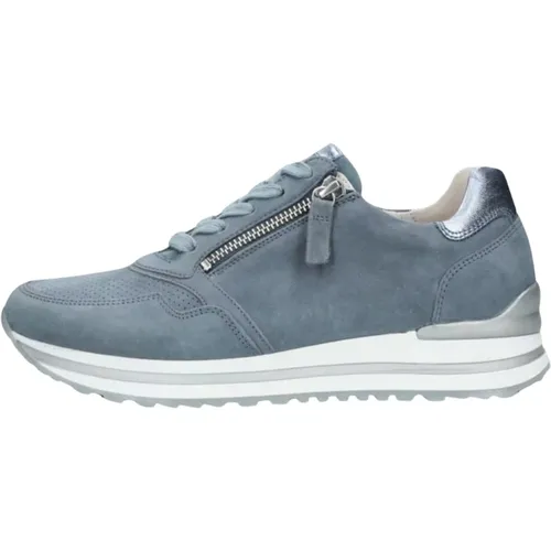 Blaue Low Sneaker Comfort Kollektion , Damen, Größe: 40 EU - Gabor - Modalova