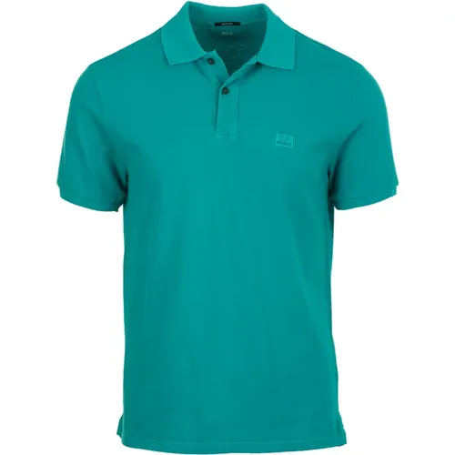 Turquoise Polo Shirt , male, Sizes: L - C.P. Company - Modalova
