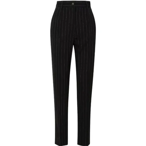 Diplomatic Stripe Trousers , female, Sizes: M, XS, S, L, 2XS - Dolce & Gabbana - Modalova