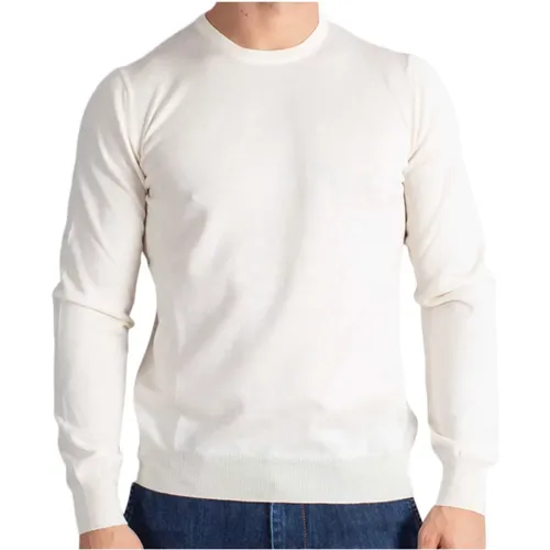 Wool Sweater with English Ribbing , male, Sizes: S, 2XL, XL, L - Paolo Fiorillo Capri - Modalova