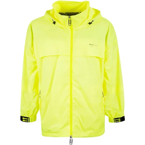 Wind Breaker , male, Sizes: S, M - Off White - Modalova