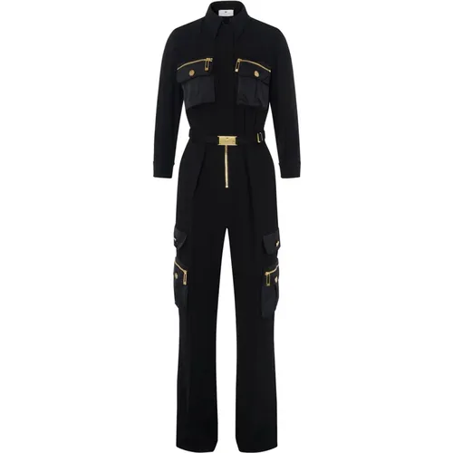 Jumpsuit Tu02246E2-110 , female, Sizes: L, M, S - Elisabetta Franchi - Modalova