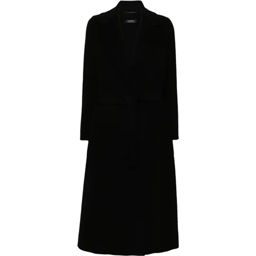 Wool Coat Long Open Front , female, Sizes: 2XS, L - Max Mara - Modalova