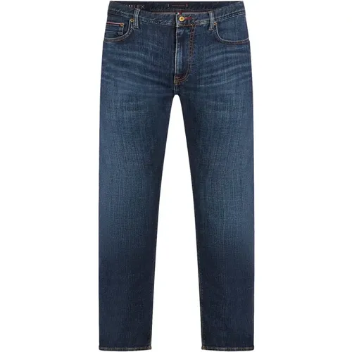 Slim Bleecker Pstr Blaue Jeans , Herren, Größe: W32 - Tommy Hilfiger - Modalova