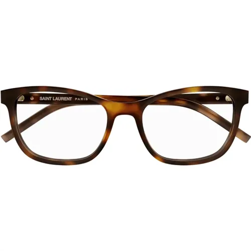 Braune Damenoptische Brillen , Damen, Größe: 54 MM - Saint Laurent - Modalova