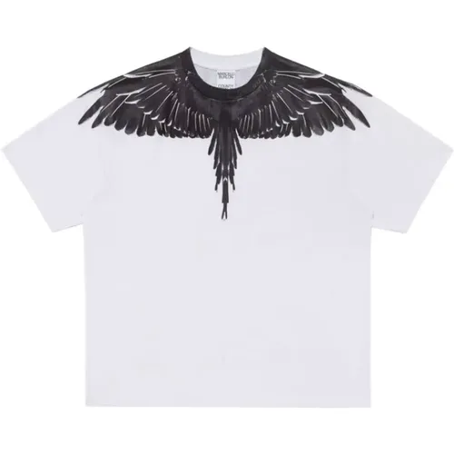 T-Shirt mit Wings Print , Herren, Größe: S - Marcelo Burlon - Modalova