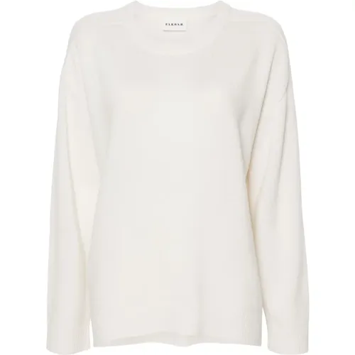 Stylish Knit Top in Cream , female, Sizes: M, S - P.a.r.o.s.h. - Modalova