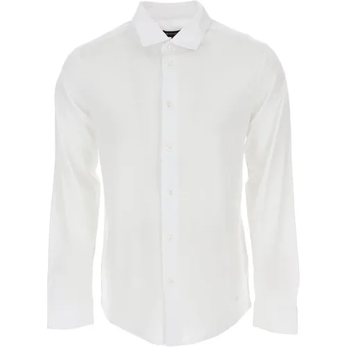 Weißes T-Shirt mit geprägtem Adler , Herren, Größe: 2XL - Emporio Armani - Modalova