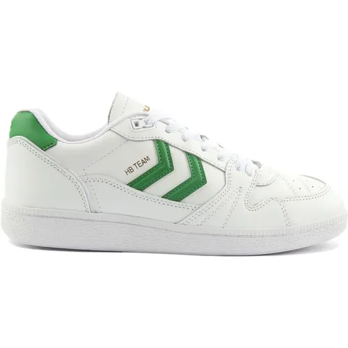 Retro Court Style Trainers Green , male, Sizes: 10 UK - Hummel - Modalova