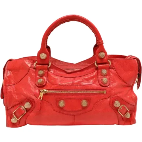 Pre-owned Leather totes , female, Sizes: ONE SIZE - Balenciaga Vintage - Modalova