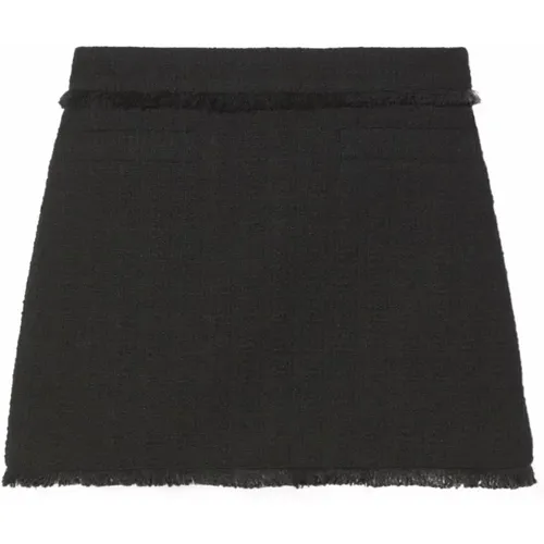 Schwarzer Tweed Mini Rock , Damen, Größe: XS - Proenza Schouler - Modalova
