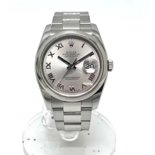 Pre-owned Stainless Steel watches , male, Sizes: ONE SIZE - Rolex Vintage - Modalova