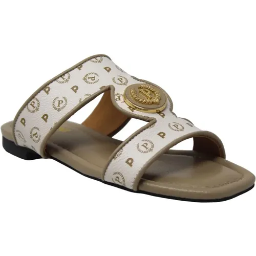 Stilvolle Sommerkeilsandalen , Damen, Größe: 35 EU - Pollini - Modalova