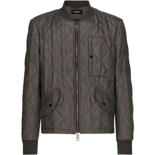 Quilted Coat , male, Sizes: L, XL, 2XL - Dolce & Gabbana - Modalova