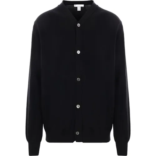 Oversized Wool Cardigan Sweater , male, Sizes: M, XS - Comme des Garçons - Modalova