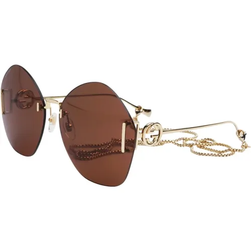 Sunglasses Gg1203S 003 , female, Sizes: 65 MM - Gucci - Modalova