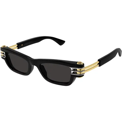 Intrecciato Rectangular Sunglasses , unisex, Sizes: 50 MM - Bottega Veneta - Modalova