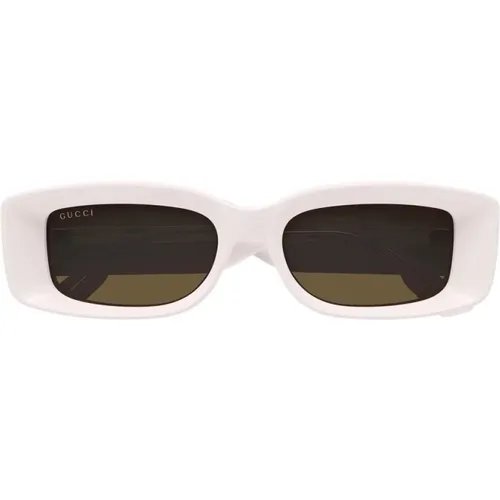 Rivets Sonnenbrille , Damen, Größe: 53 MM - Gucci - Modalova