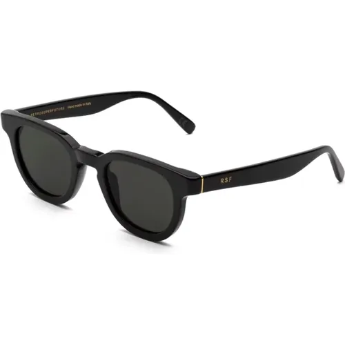 Schwarze Certo Sonnenbrille , unisex, Größe: 48 MM - Retrosuperfuture - Modalova