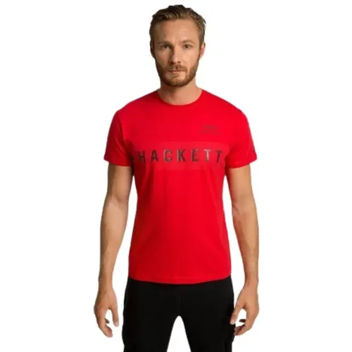 Herren T-Shirt aus 100% Baumwolle , Herren, Größe: XL - Hackett - Modalova