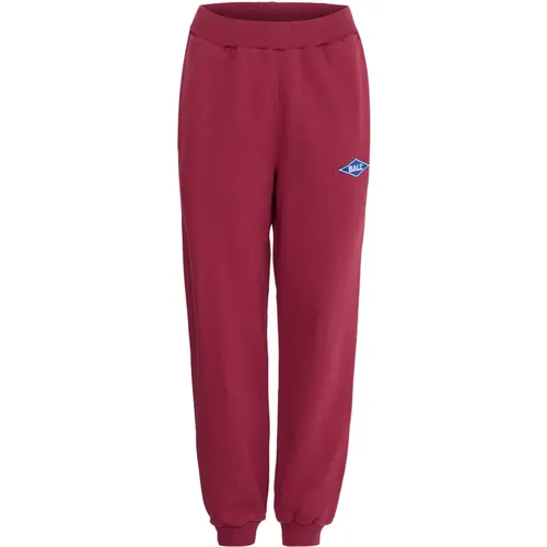 Lässige Bordeaux Sweatpants , Damen, Größe: L - Ball - Modalova