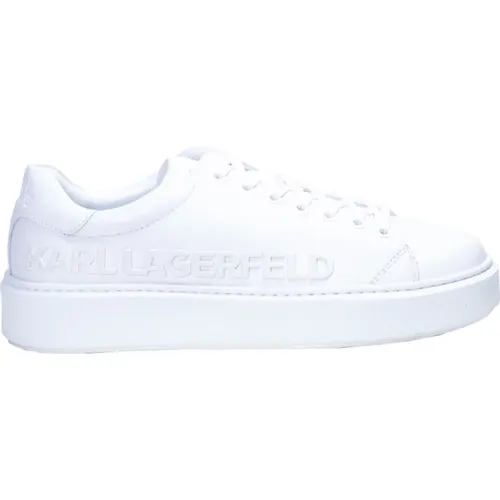 Weiße Schnürschuhe Maxi Cup , Herren, Größe: 44 EU - Karl Lagerfeld - Modalova