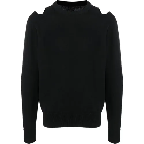 Wool Cut-Out Detail Sweatshirt , male, Sizes: M, L - Jil Sander - Modalova