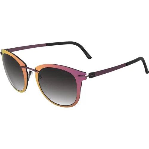 Pink/Grey Shaded Sunglasses , unisex, Sizes: ONE SIZE - Silhouette - Modalova