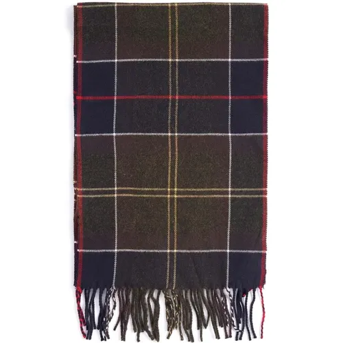 Grüner Tartan Schal mit Fransen - Barbour - Modalova