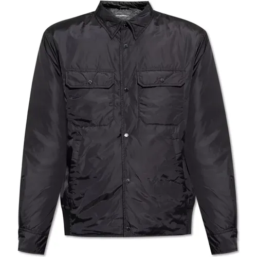 Shirt jacket , male, Sizes: S, 3XL, XL, L - Emporio Armani - Modalova