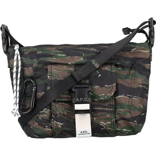 Khaki Camouflage Trek Rucksack - A.p.c. - Modalova